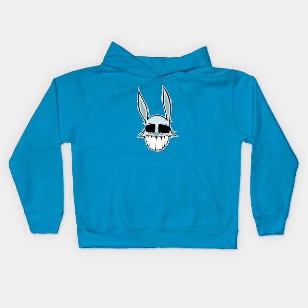 Crazy Rabbit Kids Hoodie by GorillaDigital